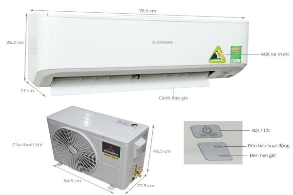 Điều Hòa Mitsubishi Heavy 9000BTU 1 Chiều SRK09CTR-S5 - Ảnh 2