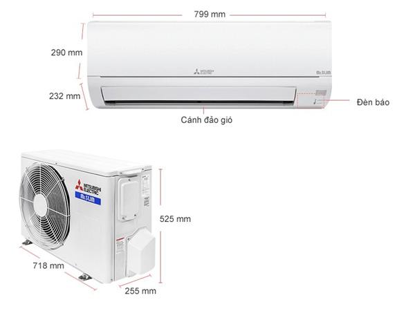 Alternative view of Điều hòa Mitsubishi Electric 9000BTU 1 Chiều Inverter MSY-GR25VF